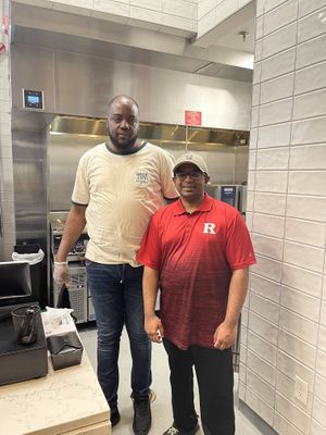 me with staff  at Brick City Vegan in Newark