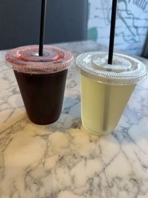 Great drinks too. Sorrel and mint tea   at Brick City Vegan in Newark