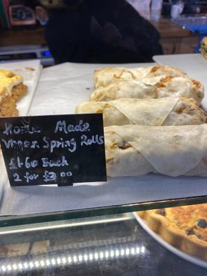 Vegan spring rolls at Green & Flavour in North London