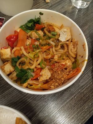 Garlic noodles without oyster sauce at O Dumpling Bar in Anaheim