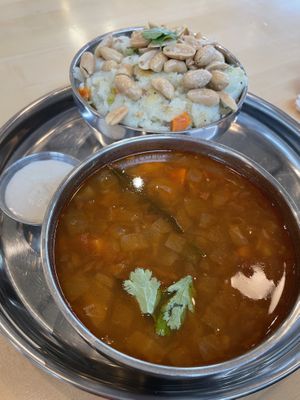Upma sambar  at Lassi & Spice in Seattle