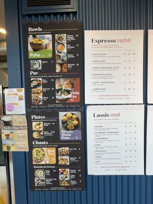 Menu  at Lassi & Spice in Seattle