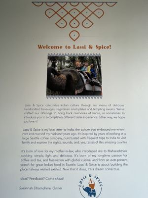 Concept   at Lassi & Spice in Seattle