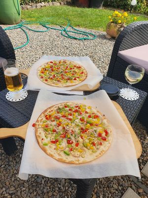 Flammkuchen at Restaurant Moselgruss in Moselkern