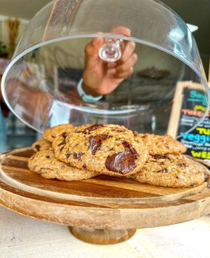 Sourdough Choc Chunk Cookie at It's Alive Bakery & Fermentory in Rodney Bay
