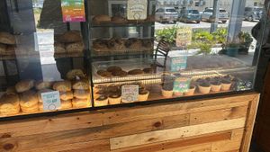 The cookie counter! Toffee cookie and chocolate chunk are the highlights. at It's Alive Bakery & Fermentory in Rodney Bay