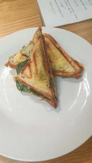 Vegan toastie at Lost Watering Hole in Heathcote