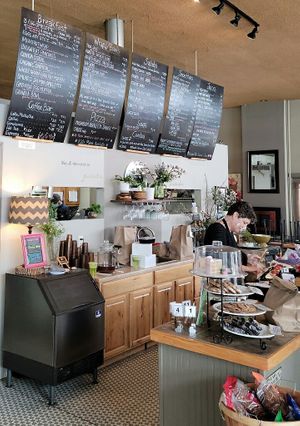 Inside at Pure and Simple Cafe in Greencastle