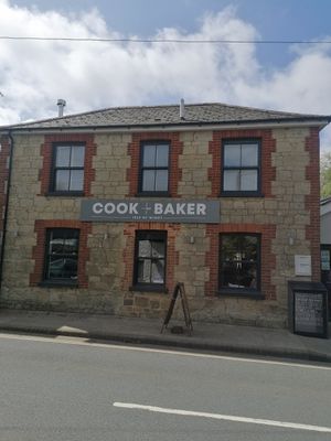 Outside at Cook & Baker in Godshill