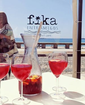 Sangria at Fika in Viana Do Castelo
