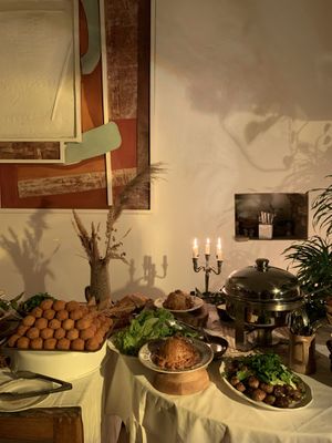 Buffet végétarien le dimanche soir  at La Folie Barbizon in Barbizon