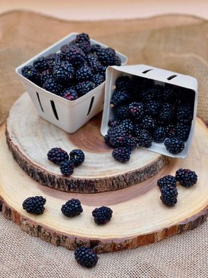 Fresh Local Blackberries at Mariposa Market in Willits