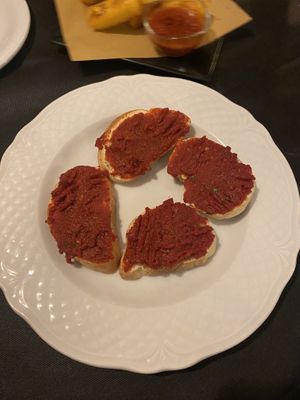 Crostini! So yum  at Kiodofisso in Lecce