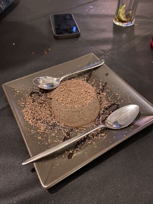 Vegan chocolate mousse dessert   at Kiodofisso in Lecce