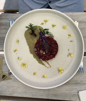 Gemüse-Tartar at Hotel Steineggerhof in Collepietra