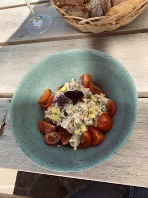 Italienischer Salat (vegane Version) at Hotel Steineggerhof in Collepietra