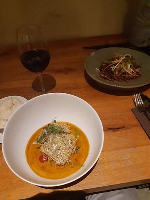 Curry vegan at Bi Bap in Mallorca