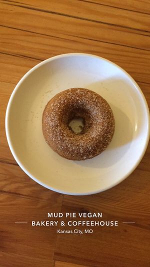 Pumpkin donut  at Mud Pie Vegan Bakery and Coffee in Kansas City