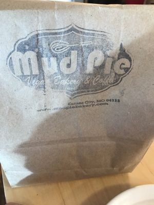 To go at Mud Pie Vegan Bakery and Coffee in Kansas City