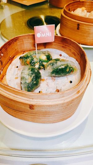 Steamed OmniTuna with spinach dumpling at The Square 翠玉軒 in Hong Kong Island