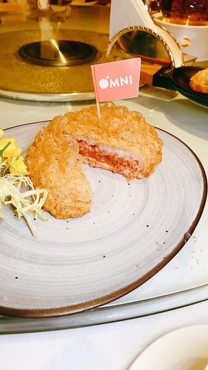 Golden OmniPork & bamboo piths with seaweed roll at The Square 翠玉軒 in Hong Kong Island