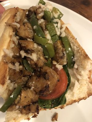 Tempeh hoagie w/ follow your heart cheese  at Mellow Mushroom in Delray Beach