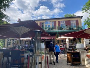 Outside terrace  at Carola Schlösschen in Dresden