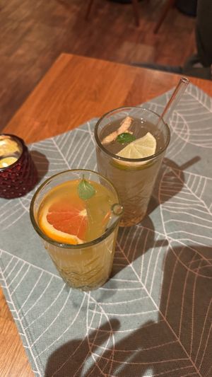 Mango limonade en gember munt limonade  at Am Rathaus in Fuessen