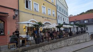 Very nice terrace at Am Rathaus in Fuessen