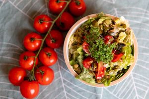 Veganer gemischter Beilagensalat at Am Rathaus in Fuessen