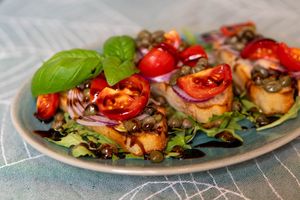 Veganes Bruschette at Am Rathaus in Fuessen