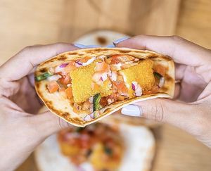 “Fish" taco at AlterEgo in Lisbon