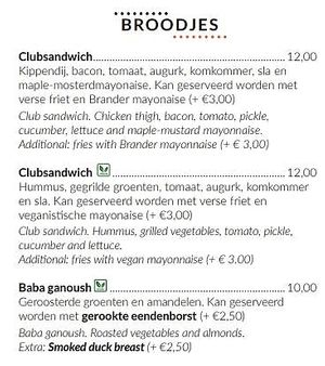 vegan options at Pronk in Groningen