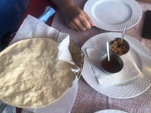 appetizers on the house at Bobby's III Indian Tandoori Restaurant in Tenerife