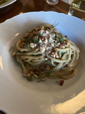 Vegan pasta - a little bland but noodles were perfectly done   at Gia in Toronto