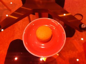 Macaron at Outrun Cafe in Helsinki