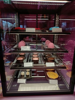 The menu changes constantly, it's clearly marked whether the stuff is vegan or not. at Outrun Cafe in Helsinki