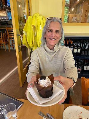 Vegan oreo cupcake at Pizzeria Paradiso in Washington