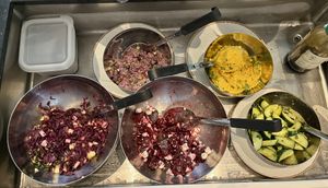 Healthy veggie choices  at The Harvest in Delft