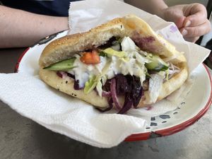 Döner Kebab vegan  at Adieu Paris - Döner Chérie in Cologne