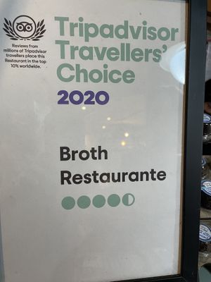 Award at Broth Restaurante in Rio De Janeiro