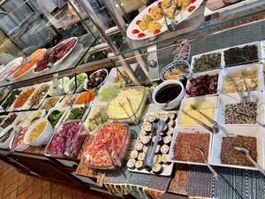 Massive salad bar at Broth Restaurante in Rio De Janeiro