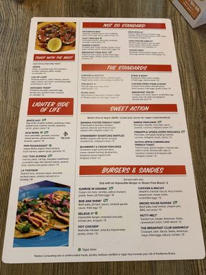 Menu  at The Breakfast Club in Des Moines