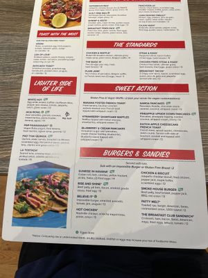 Menu   at The Breakfast Club in Des Moines