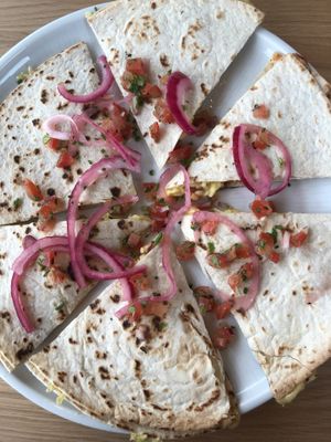 Quesadilla at Aubergini in Amsterdam