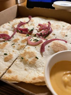 Quesadilla  at Aubergini in Amsterdam