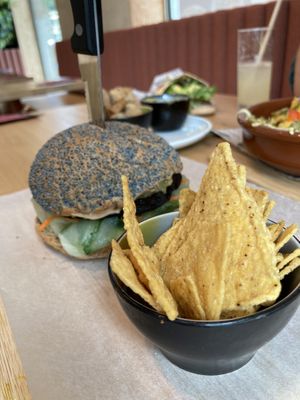 Portobello burger   at Aubergini in Amsterdam