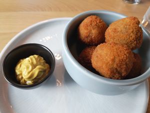 Bitterballen at Aubergini in Amsterdam
