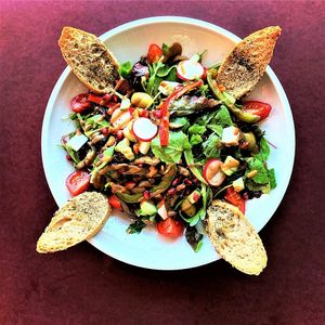 Vegan House Salad at Aubergini in Amsterdam