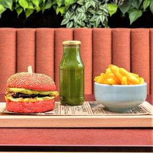 Vegan Grilled Portobello at Aubergini in Amsterdam